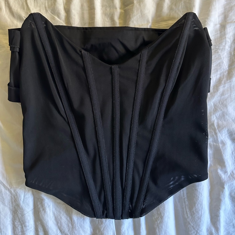 NBD Black Corset Top Size XXS